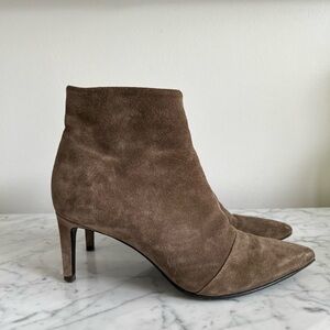 rag & bone Beha Taupe Suede Ankle Booties